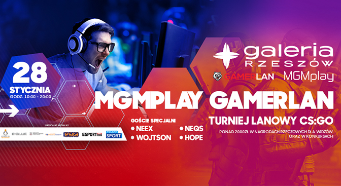 MGMPLAY GAMERLAN - turniej gry w CS:GO w Galerii Rzeszów