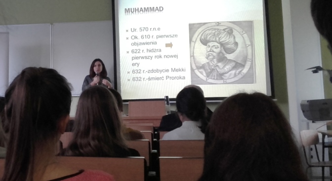 Wykład na temat islamu w Wyższej Szkole Informatyki i Zarządzania w Rzeszowie