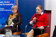 W debacie udział wzięła m.in. Katarzyna Pełczyńska-Nałęcz, Wiceminister Ministerstwa Spraw Zagranicznych, WSIiZ :: 19 listopada 2012