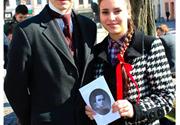 9 marca 2014 :: Studenci WSIiZ podczas obchodów 200-lecia urodzin Tarasa Szewczenki 